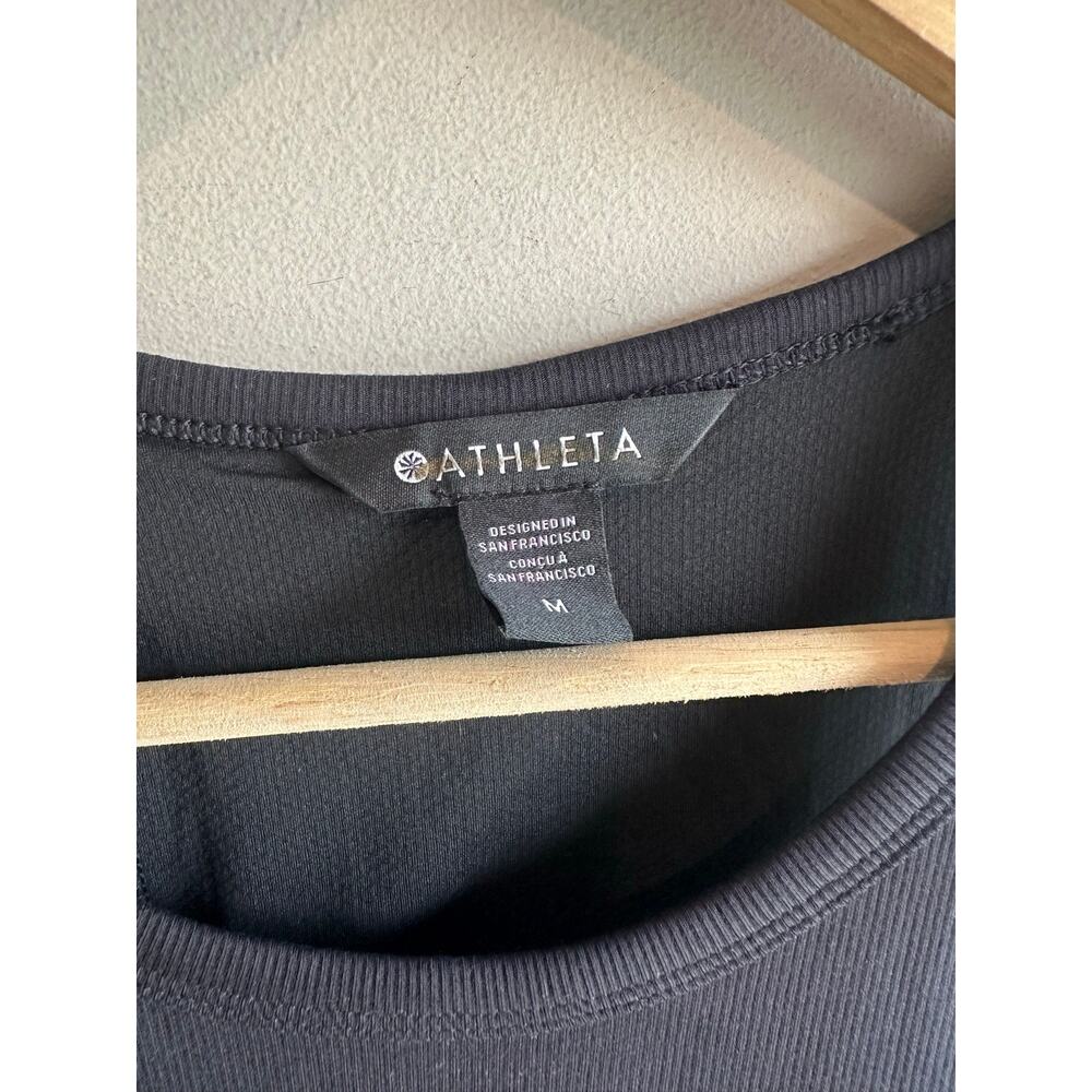 Athleta Signature Rib Maxi Dress Black M NEW 657062 - Picture 5 of 10